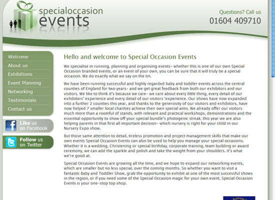 Special Occasion Events: CMS website launch
