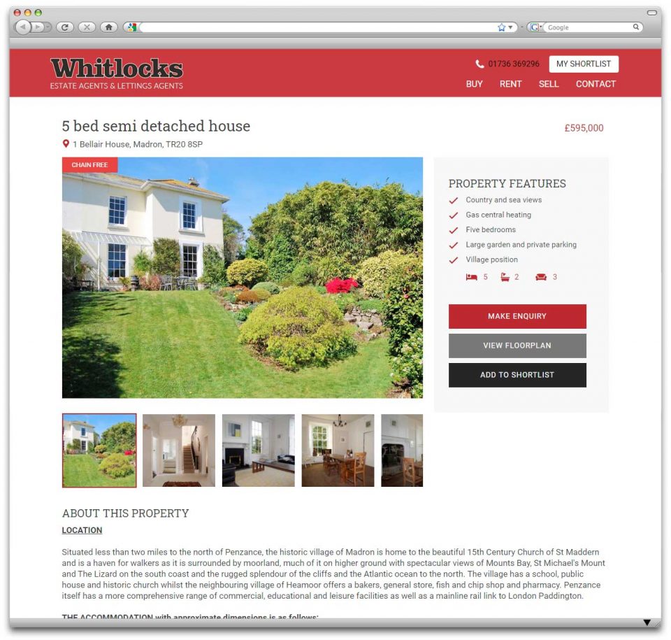 Penzance website design 